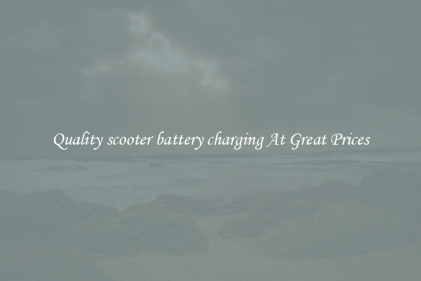 Quality scooter battery charging At Great Prices