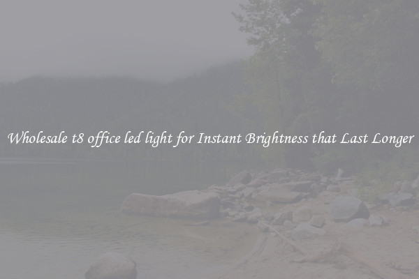 Wholesale t8 office led light for Instant Brightness that Last Longer