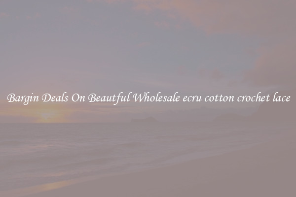 Bargin Deals On Beautful Wholesale ecru cotton crochet lace