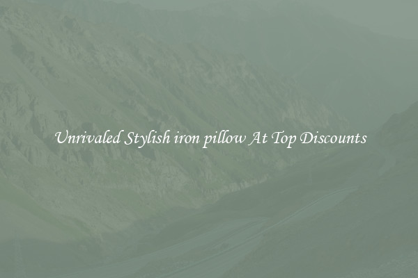Unrivaled Stylish iron pillow At Top Discounts