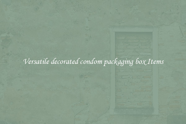 Versatile decorated condom packaging box Items