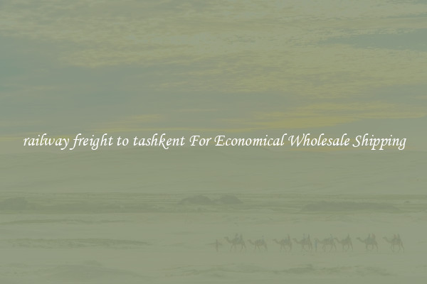 railway freight to tashkent For Economical Wholesale Shipping