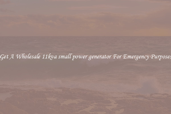 Get A Wholesale 11kva small power generator For Emergency Purposes