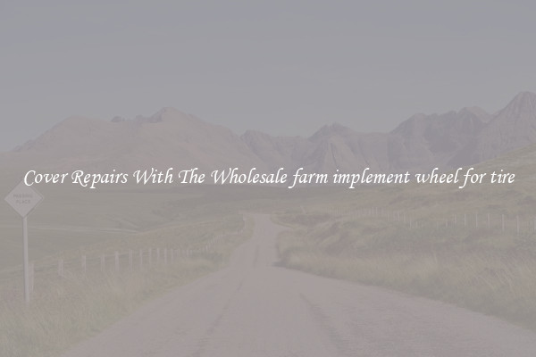  Cover Repairs With The Wholesale farm implement wheel for tire 