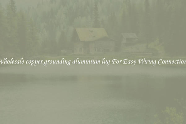 Wholesale copper grounding aluminium lug For Easy Wiring Connections