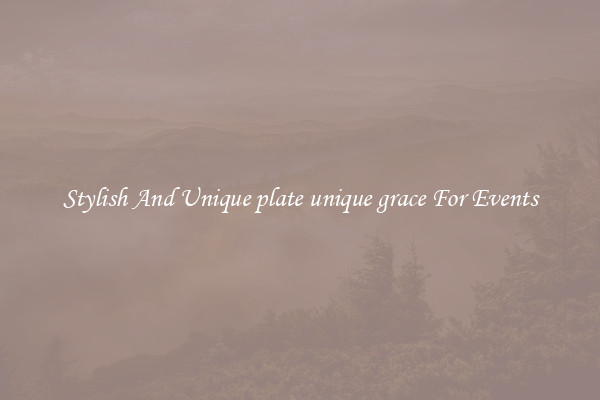 Stylish And Unique plate unique grace For Events