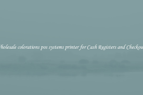 Wholesale colorations pos systems printer for Cash Registers and Checkouts 