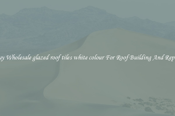 Buy Wholesale glazed roof tiles white colour For Roof Building And Repair