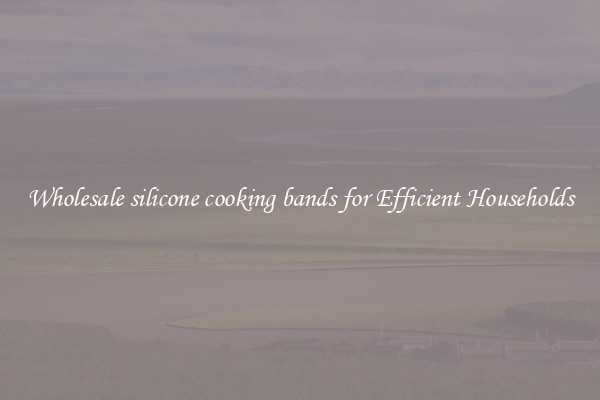 Wholesale silicone cooking bands for Efficient Households