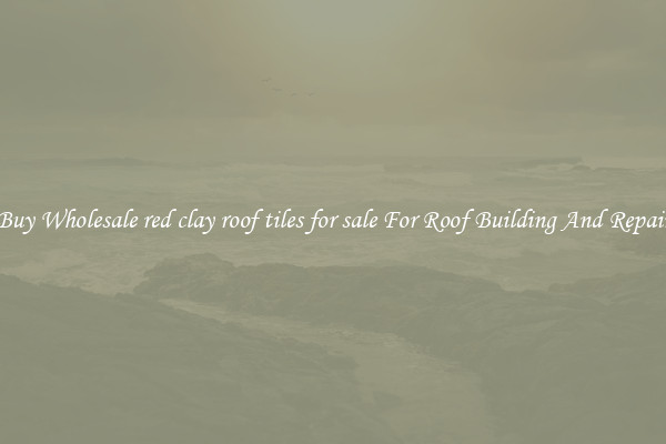 Buy Wholesale red clay roof tiles for sale For Roof Building And Repair