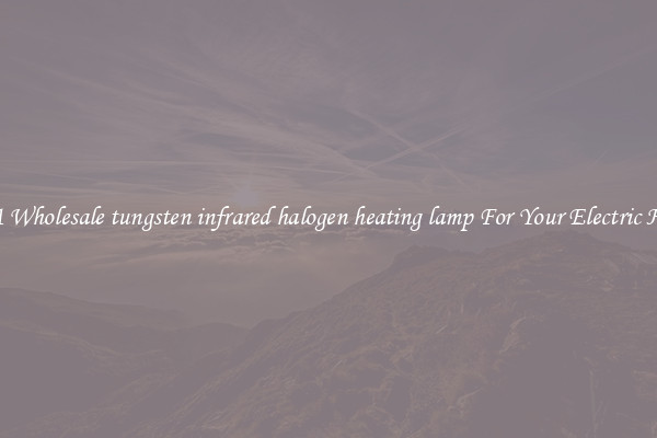 Get A Wholesale tungsten infrared halogen heating lamp For Your Electric Heater